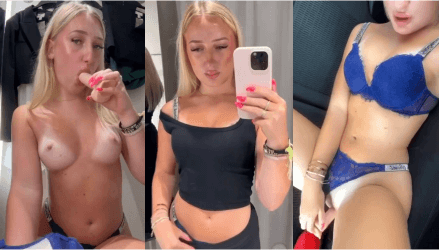 La Julie Pop Car and Fitting Cabin Adventure Masturbation