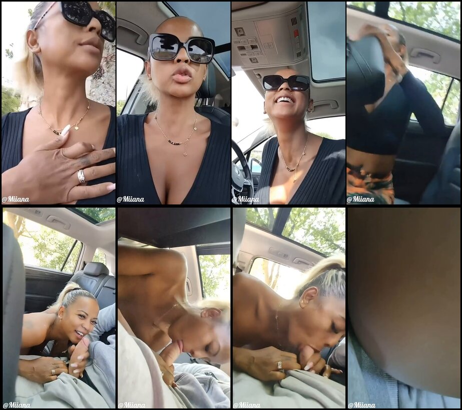 Miiana se fait baiser le cul par un jeune Ã©tudiant dans la voiture